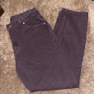 Super high waisted brown mom jeans!